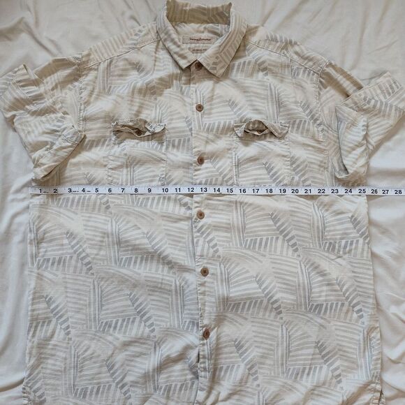 Tommy Bahama Original Fit Button-Up Short Sleeve Silk/Cotton Size XL - Picture 5 of 6